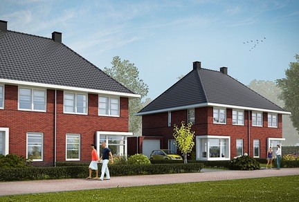 6 woningen Loevestein Gorredijk nieuwbouw